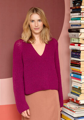 RAGLANPULLI IM PATENTMUSTER Cashmere 16 Fine von Lana Grossa