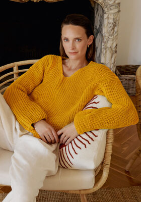 V-PULLI Landlust Alpaka Merino 160 von Lana Grossa