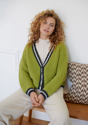 JACKE IM STRUKTURMUSTER Brigitte No. 2 von Lana Grossa
