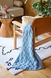 Lana Grossa DECKE IM VERSETZTEN RIPPENZOPFMUSTER Alta Moda Alpaca