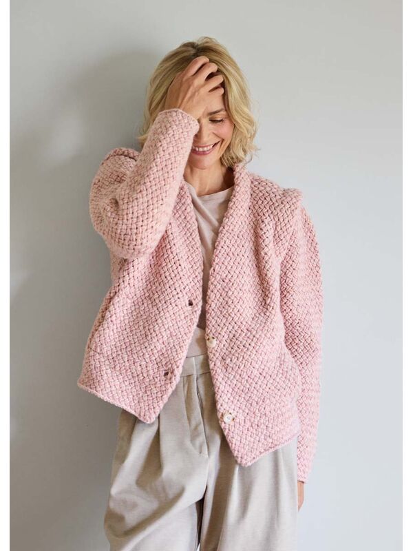 Lana Grossa JACKE IM FLECHTMUSTER Lala Berlin Lovely Cotton