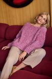 Lana Grossa PULLOVER IM HALBPATENTMUSTER Mohair Moda