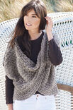Lana Grossa CAPE IM LOCHMUSTER Garzato Fleece uni/Lace Pearls Degradé