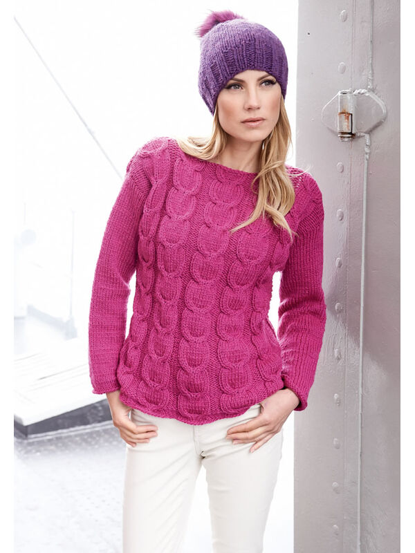Lana Grossa PULLI MIT ZOPFMUSTER Alta Moda Cashmere