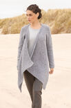 Lana Grossa RAGLANZIPFELJACKE MIT GITTER- UND RIPPEN-LOCHMUSTER Arioso