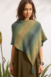 Lana Grossa PONCHO MIT QUASTEN  Summer Lace Degradé