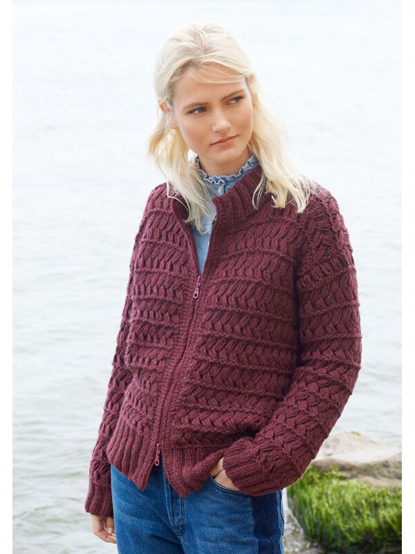 Lana Grossa JACKE IM VERKREUZTEN HEBEMASCHENMUSTER Alta Moda Cashmere 16