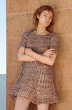 Lana Grossa MINIKLEID MIT RIPPEN- UND FALLMASCHENMUSTER Pappagallo