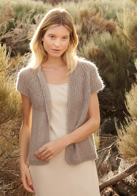 RUNDPASSENJACKE MIT HALBPATENTMUSTER Linarte & Silkhair von Lana Grossa