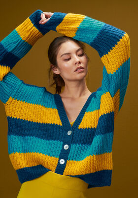 CARDIGAN IM HALBPATENTMUSTER Brigitte No. 2 von Lana Grossa