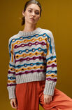 Lana Grossa PULLI MIT QUERRIPPEN-LOCHMUSTER Alta Moda Cashmere 16