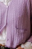 Lana Grossa CARDIGAN IM ZOPF-RIPPENMUSTER Ecopuno & Brillino