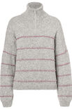 Lana Grossa TROYER MIT FARBIGEN QUERSTREIFEN Cool Merino & Brigitte No. 2
