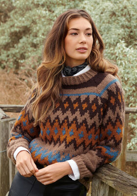 RAGLANPULLI IM JACQUARDMUSTER Alta Moda Cashmere 16 von Lana Grossa