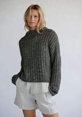 PULLOVER Natural Alpaca Pelo von Lana Grossa