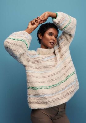 PULLOVER MIT QUERSTREIFEN Royal Alpaca & Alpaca Air II von Lana Grossa