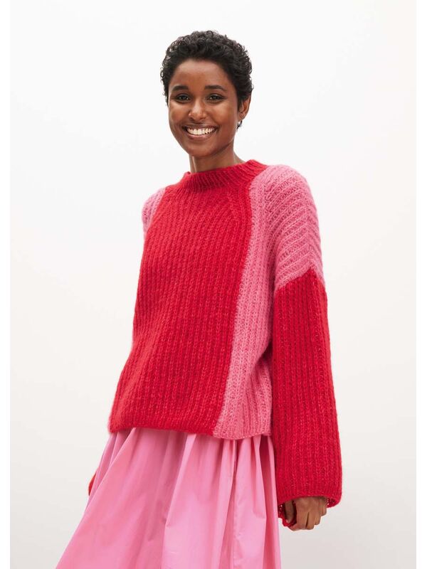Lana Grossa PULLOVER IM HALBPATENTMUSTER Alpaca Air II