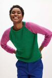 Lana Grossa RAGLANPULLOVER GLATT RECHTS Soffio
