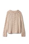 Lana Grossa PULLOVER MIT ZOPFMUSTER UND RUNDPASSE Setosa