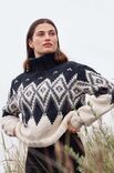Lana Grossa JACQUARDPULLOVER GLATT RECHTS Lala Berlin Lovely Cotton