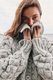 Lana Grossa JACKE IM FLECHTMUSTER Spuma