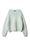 Lana Grossa <wbr>KURZPULLOVER KRAUS RECHTS MIT ÄRMELN IM HALBPATENTMUSTER Twinny
