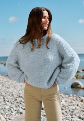 PULLOVER GLATT LINKS Royal Alpaca & Brigitte No. 2 von Lana Grossa