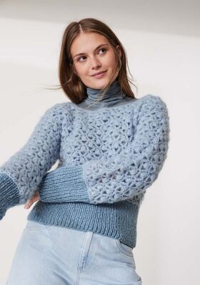 HÄKELPULLOVER Mohair di Gio & Lucida von Lana Grossa