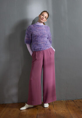 TOP-DOWN-PULLOVER Basta Stampa von Lana Grossa