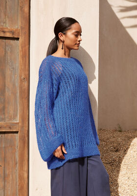 SWEATER Natural Superkid Tweed von Lana Grossa