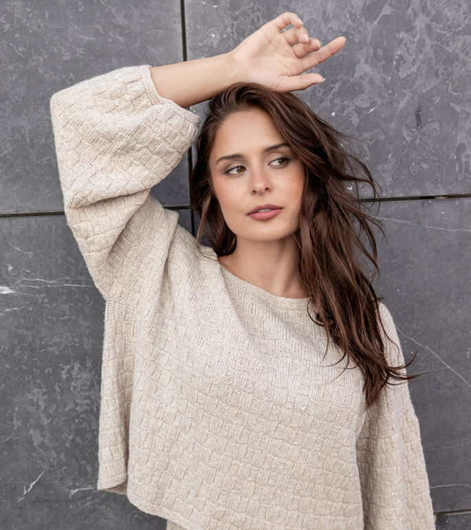 Lana Grossa TOP-DOWN PULLI Cashmere 16 fine