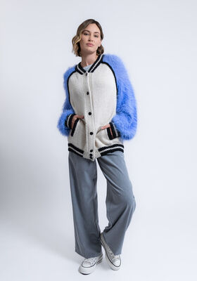 COLLEGEJACKE Natural Lama Chunky, Brillino & Basta von FILATI Studio