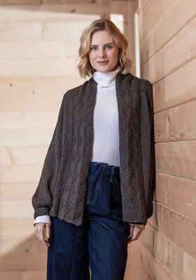 RVO CARDIGAN Natural Lama Fine von FILATI Studio