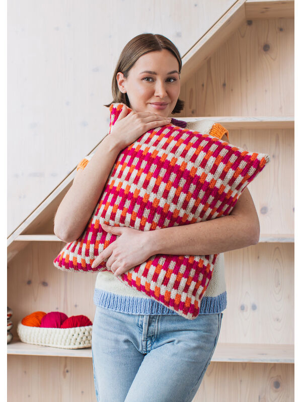 FILATI Studio KISSENHÜLLE 5-farbig Merino Cardato