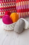 FILATI Studio KISSENHÜLLE 5-farbig Merino Cardato