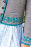 Lana Grossa DAMENJANKER MIT BLATTBORDÜREN  Alpina/Cool Wool Big