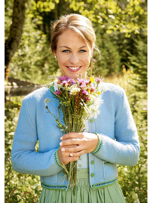 Lana Grossa DAMENJACKE MIT JACQUARDBORDÜRE Cool Wool Big