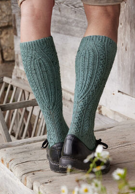 KNIESTRÜMPFE Meilenweit 100g Tweed von Lana Grossa