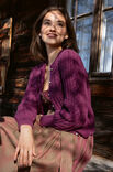 Lana Grossa JACKE IM ZOPF-LOCHMUSTER MIT GLATT RECHTS Cool Wool