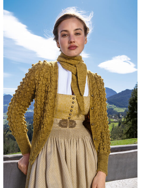 Lana Grossa JACKE IM ZOPF-NOPPENMUSTER Cool Wool Vintage