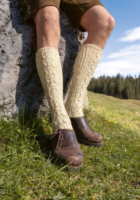 HERREN-KNIESTRÜMPFE Meilenweit 100g Tweed von Lana Grossa