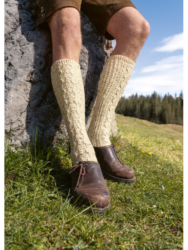 Lana Grossa HERREN-KNIESTRÜMPFE Meilenweit 100g Tweed