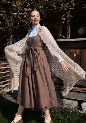TUCH IM MUSCHELMUSTER Natural Superkid Tweed von Lana Grossa
