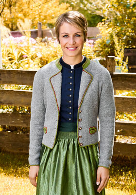 DAMENJACKE MIT REVERS Cashmere 16 Fine/Meilenweit 50 von Lana Grossa