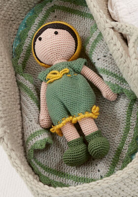 PUPPE MIT OVERALL Cotone & Cool Wool Baby & Ecopuno von Lana Grossa