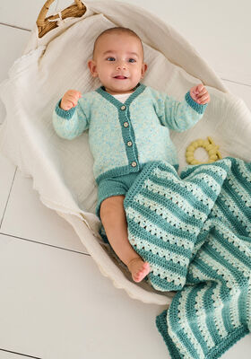 DECKE Cool Wool Baby & Cool Wool Baby Print Punto  von Lana Grossa