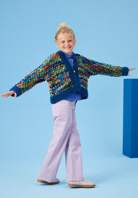 NOPPENJACKE TOP-DOWN Crazy & Baby Furry von Lana Grossa
