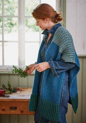 PONCHO Landlust Winterwolle von Lana Grossa