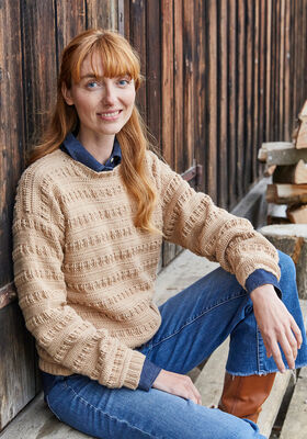 HÄKELPULLOVER Landlust Alpaka Merino 160 von Lana Grossa