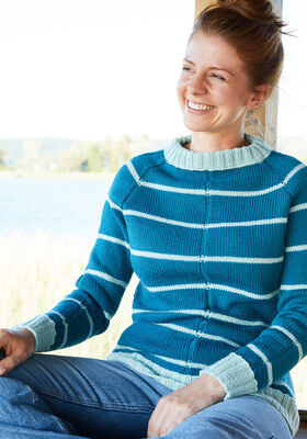 PULLOVER TOP DOWN Landlust Alpaka Merino 160 von Lana Grossa